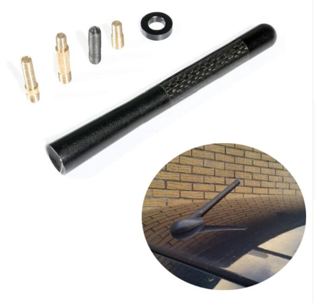 AUTO ANTENA KARBON AM/FM 12cm