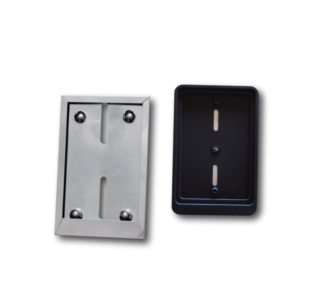 NOSAČ ZA REGISTARSKE TABLICE SKUTER CRNI INOX