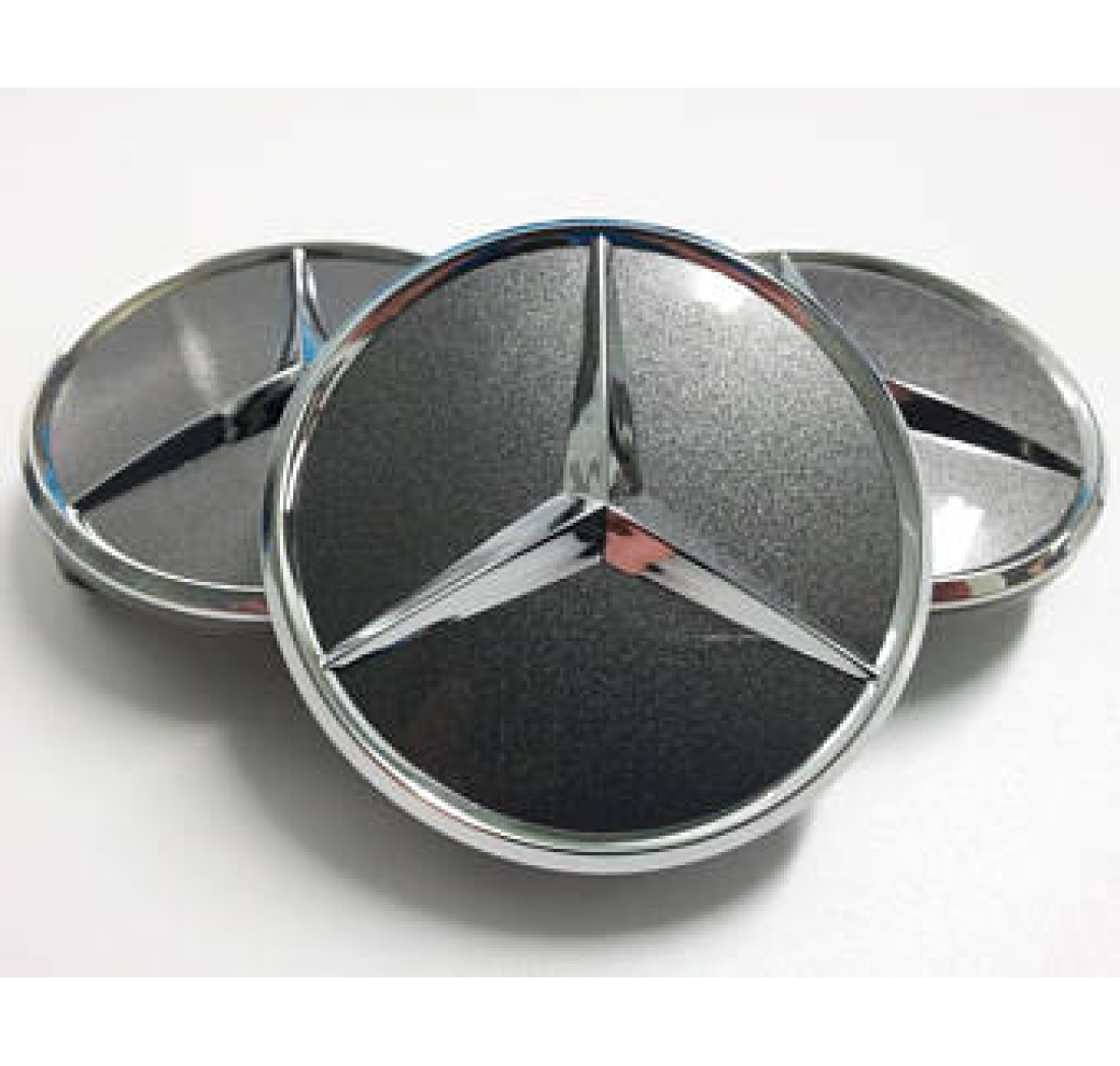 KAPA ZA FELGU 75mm MERCEDES OE CRNA (set 4 kom)