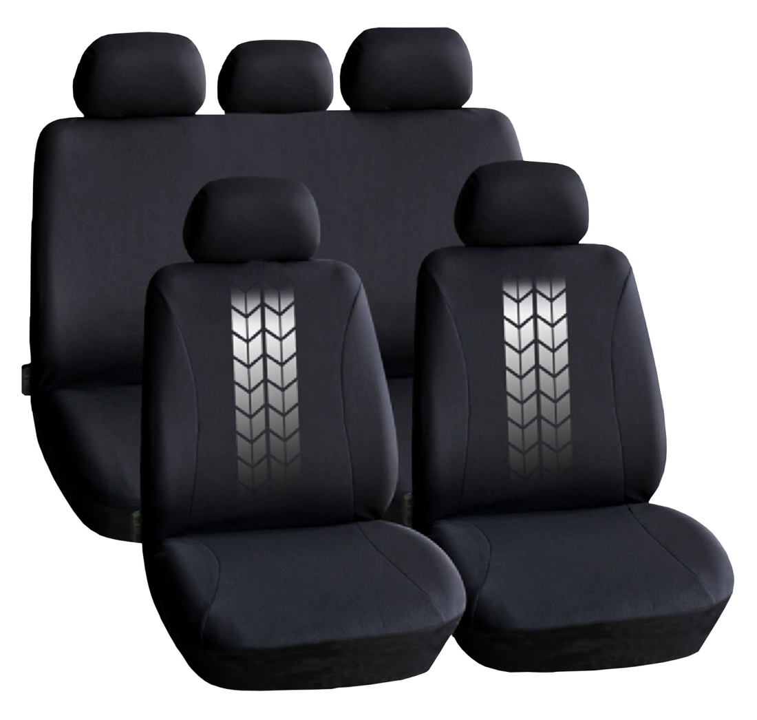 NAVLAKA ZA SJEDALA (9 dijelova) SIVO/CRNA