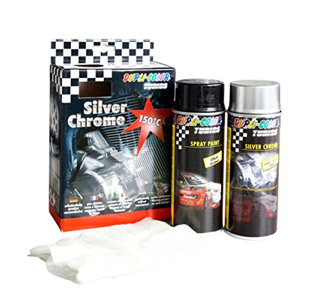 SILVER CHROME AUTO SET