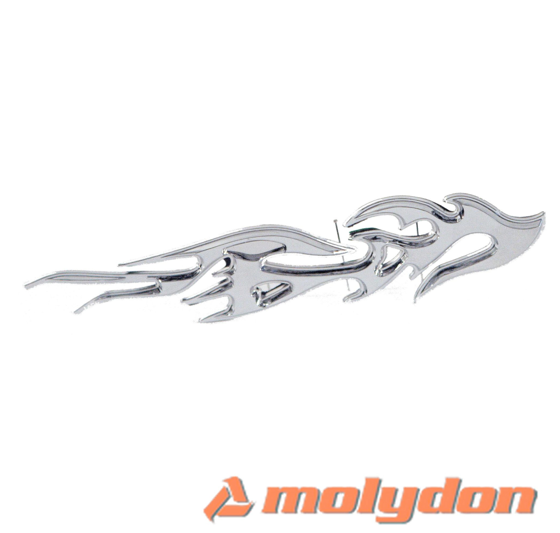 AUTO LOGO TATOO FLAME chrom