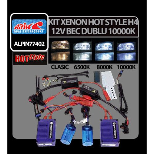 XENON KIT H4 Hi/Low (10000K) XENON KIT H4 Hi/Low (10000K)