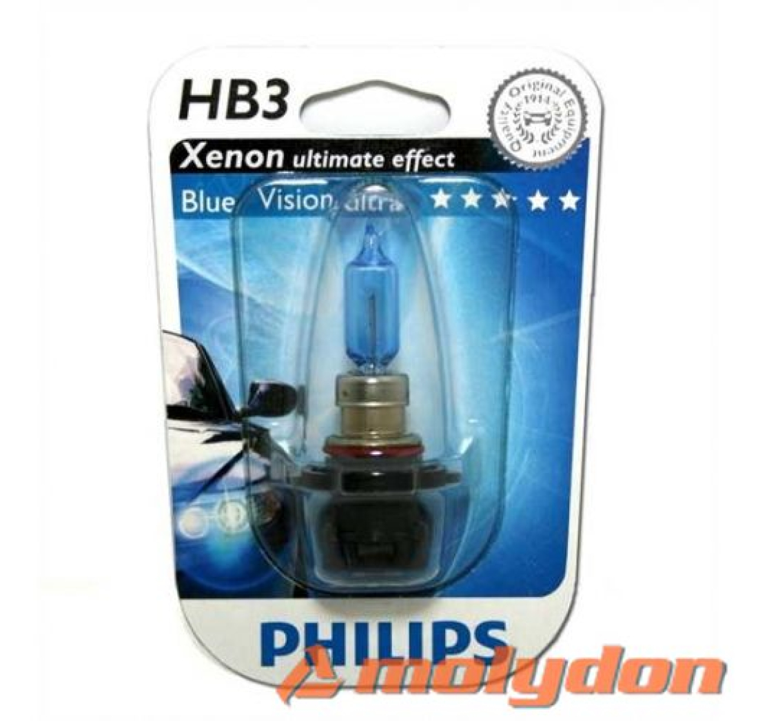 PHILIPS AUTO ŽARULJA HB3 65W/12V BLUE VISION ULTRA