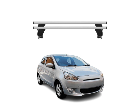 Krovni nosači MITSUBISHI MIRAGE HB 2012-2016 | aluminij | Molydon