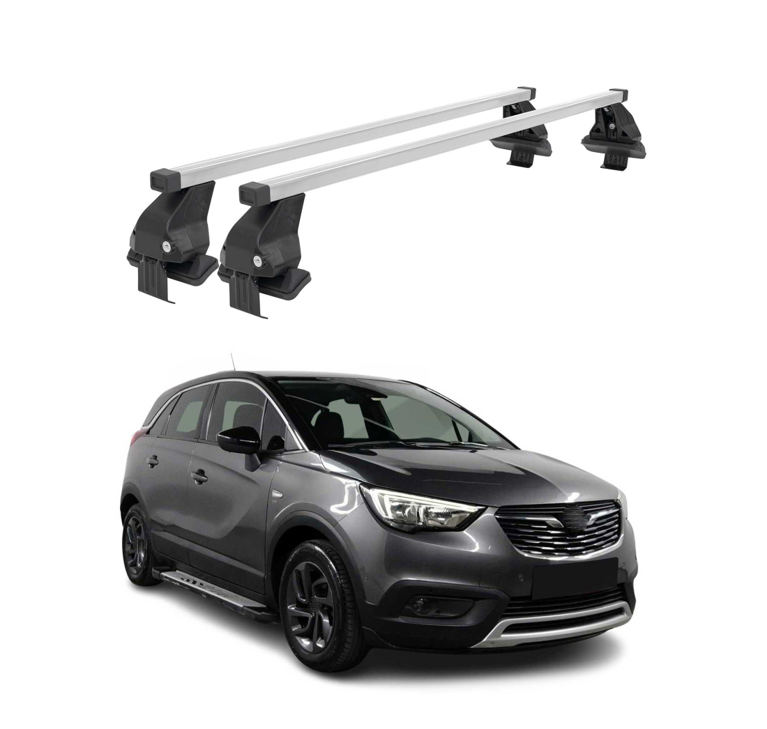 Krovni nosači OPEL CROSSLAND X 2017-2020 | aluminij | Molydon