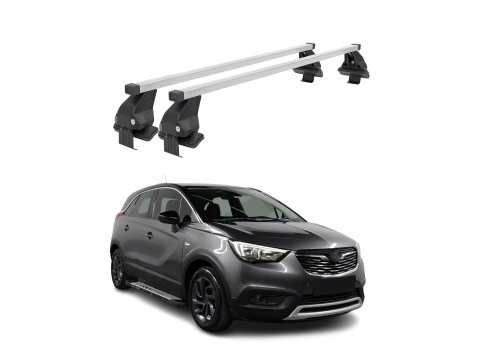 Krovni nosači OPEL CROSSLAND X 2017-2020 | aluminij | Molydon