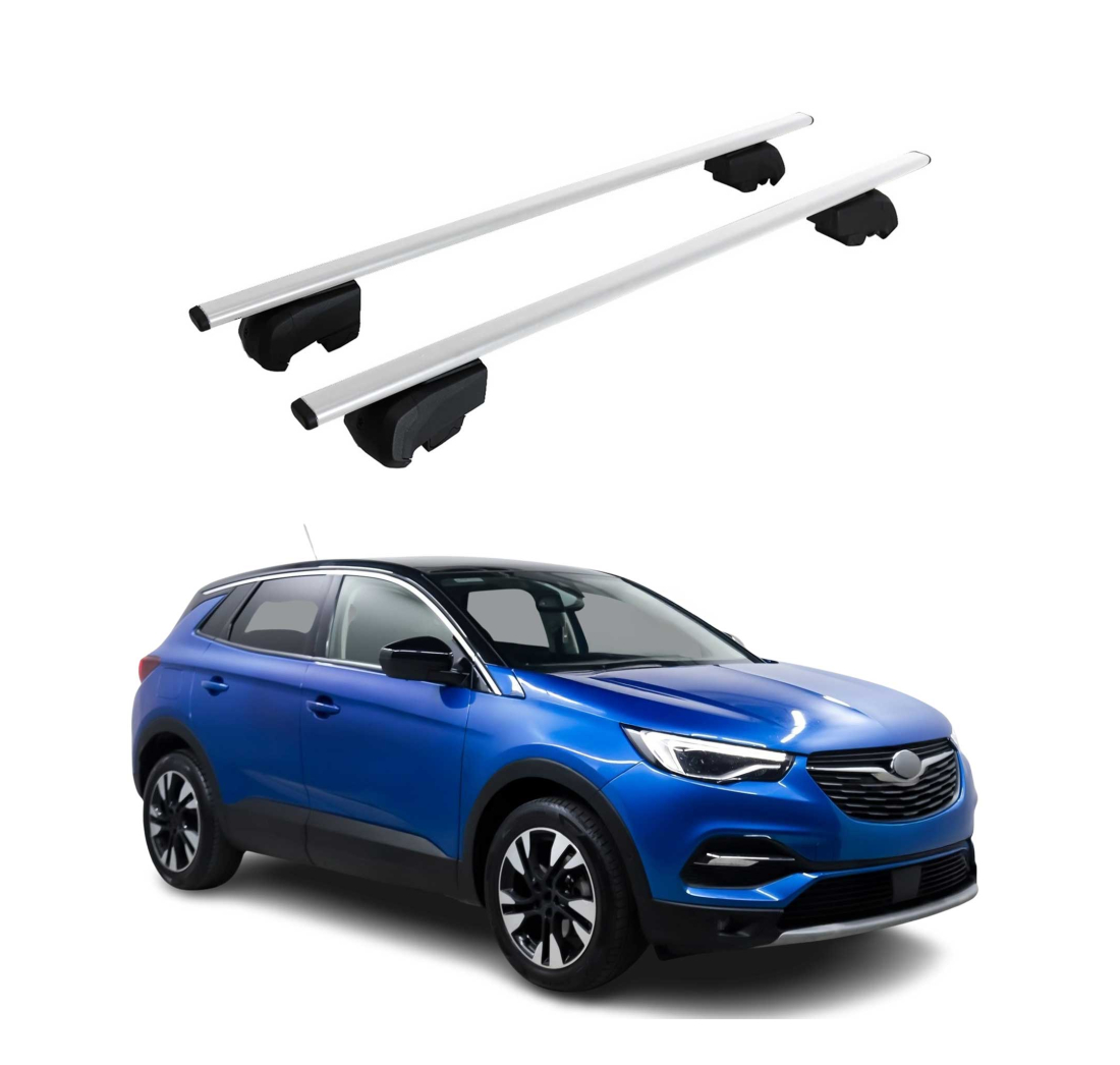 Krovni nosači OPEL VAUXHALL GRANDLAND X 2017-2021 | aluminij | Molydon