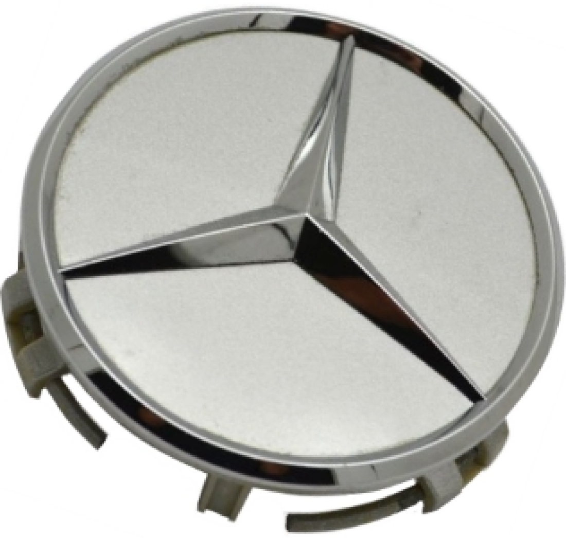KAPA ZA FELGU 75mm MERCEDES OE SREBRNA (set 4 kom)