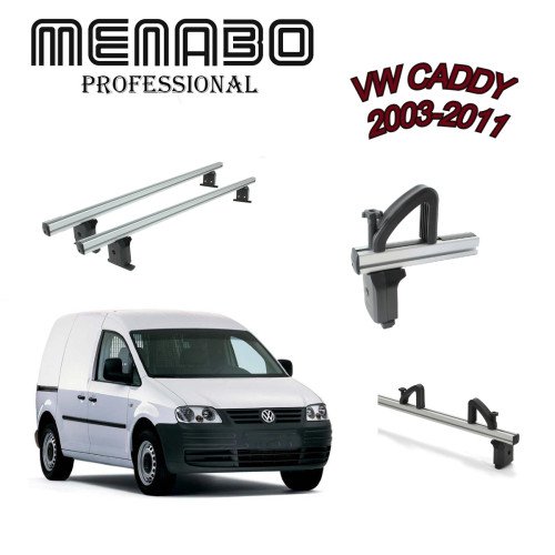KROVNI NOSAČI ZA VOLKSWAGEN CADDY 2003-2011 + GRANIČNICI