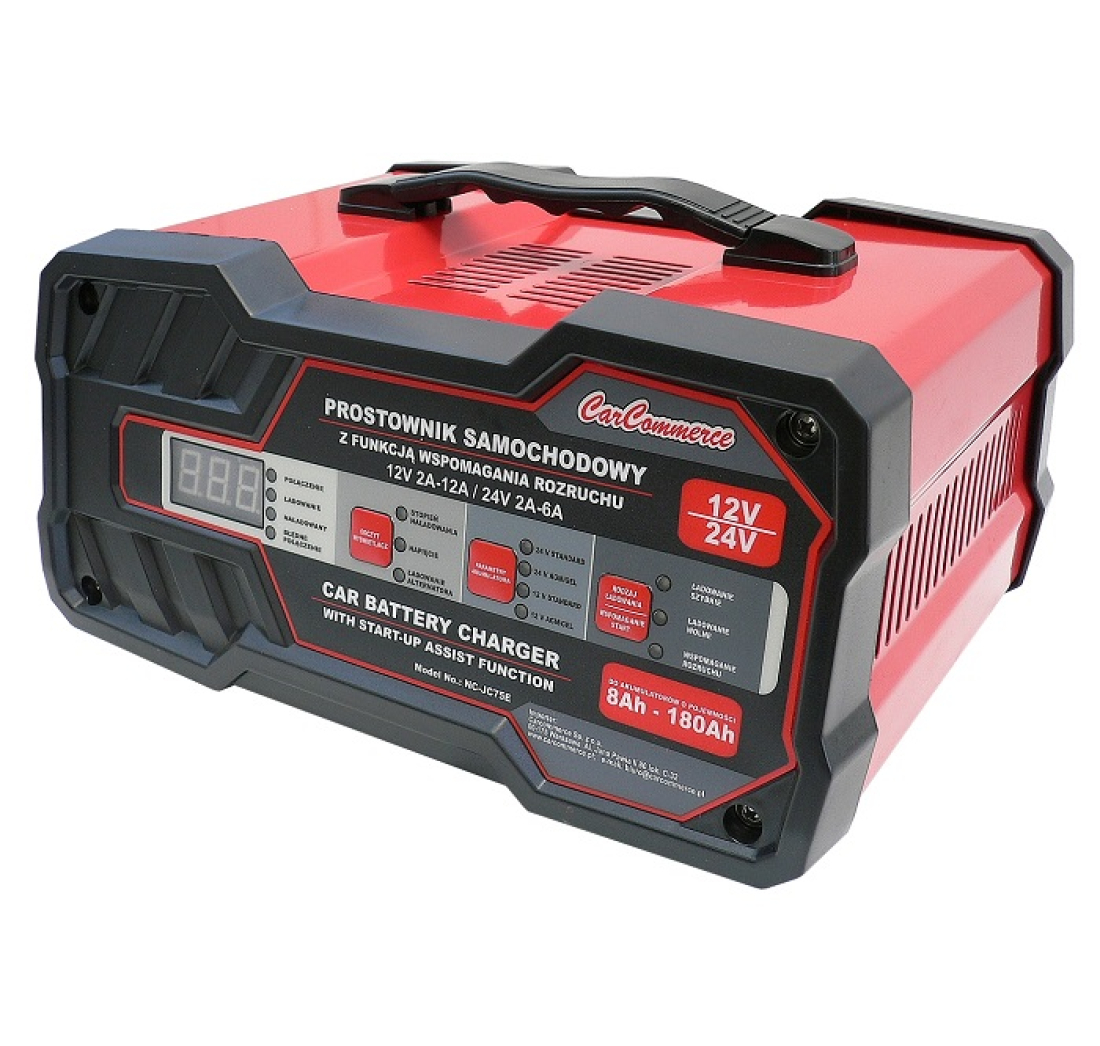 PUNJAČ AKUMULATORA SA STARTEROM 12A/24V 75A AMIO