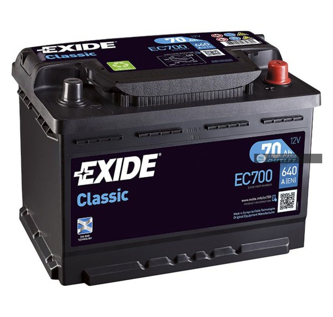 AKUMULATOR EXIDE CLASSIC 70Ah