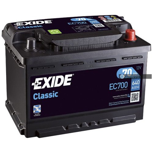 AKUMULATOR EXIDE CLASSIC 70Ah AKUMULATOR EXIDE CLASSIC 70Ah