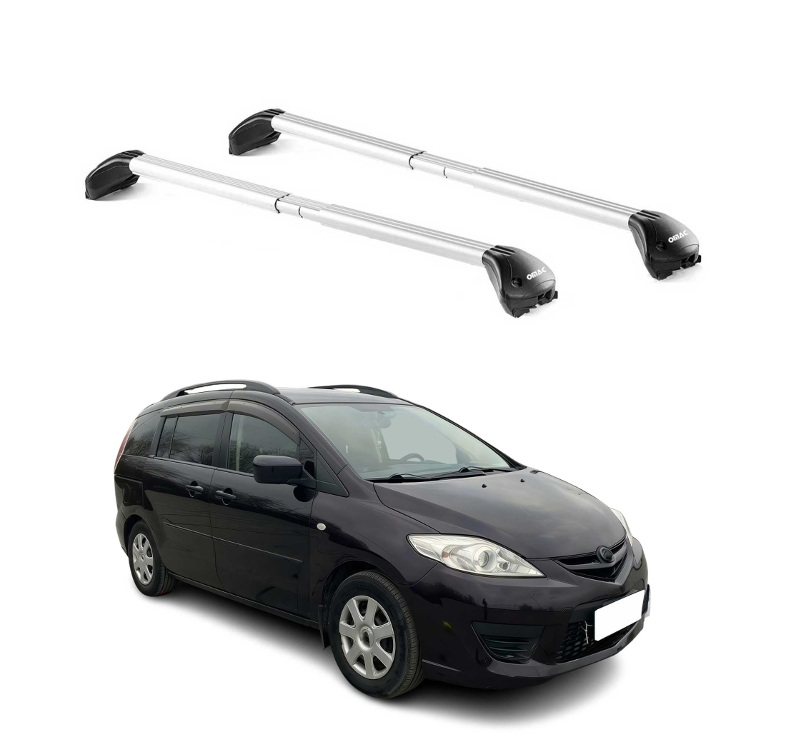 Krovni nosači MAZDA 5 (CR-CW) 2005-2015 | aluminij | Molydon