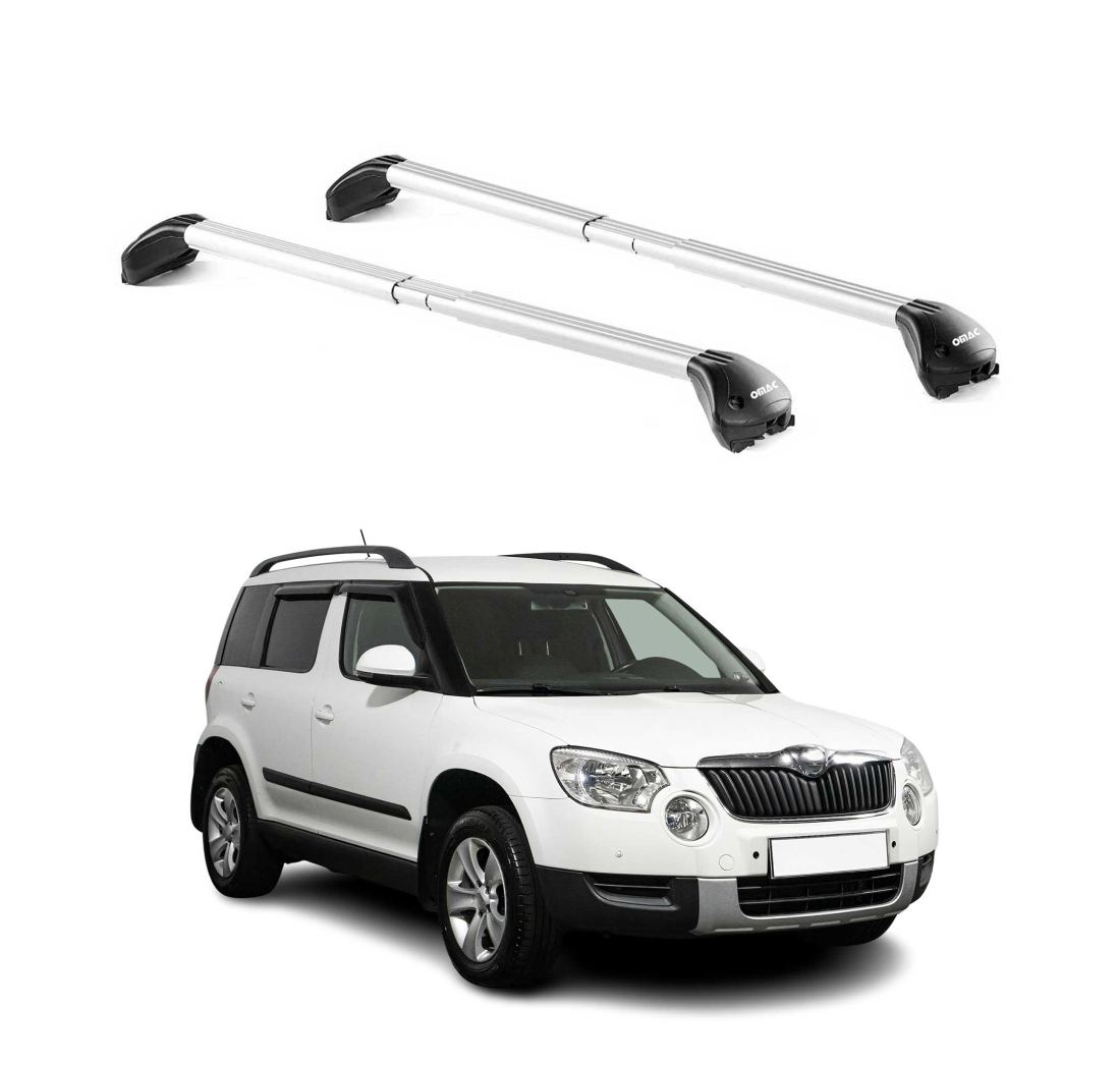 Krovni nosači SKODA YETI (5L) 2009-2017 | aluminij | Molydon