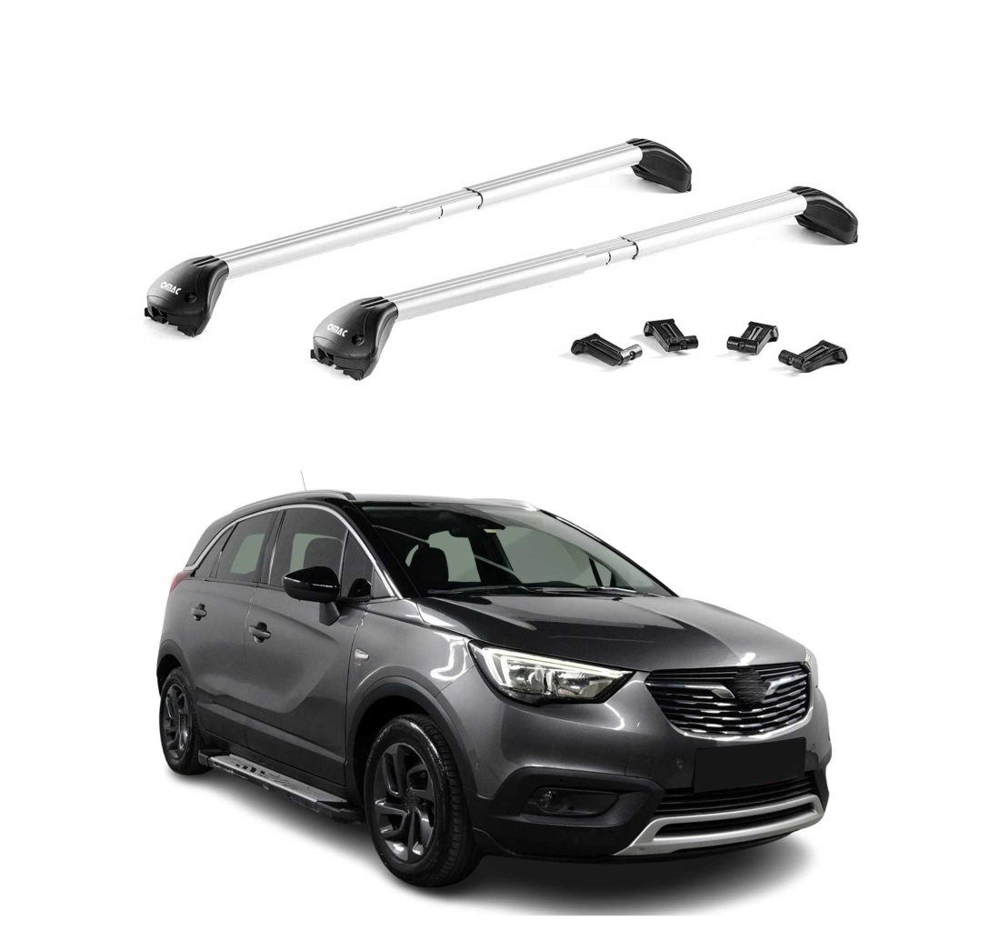 Krovni nosači OPEL CROSSLAND X 2017-2024 | aluminij | Molydon