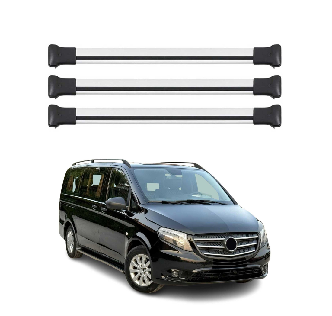 Krovni nosači MERCEDES VITO VIANO 638 639 W447 | aluminij | Molydon