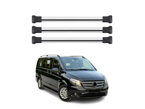 Krovni nosači MERCEDES VITO VIANO 638 639 W447 | aluminij | Molydon