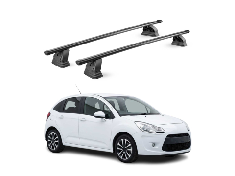 Krovni nosači CITROEN C3 II 2009-2016 | čelik | Molydon