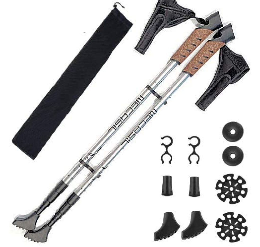 NORDIJSKI ŠTAP ZA HODANJE 135cm PLUTO (PAR) SIVI