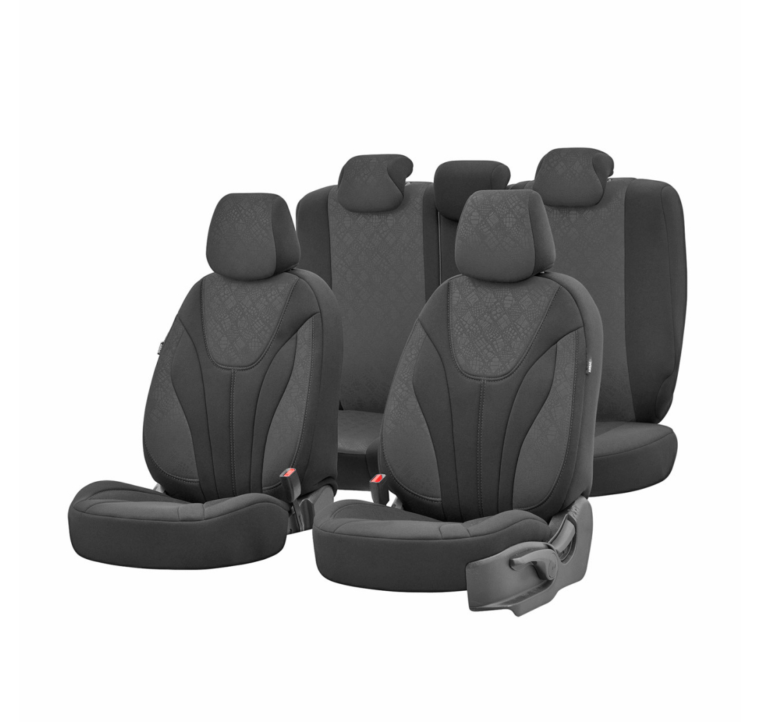 NAVLAKE ZA AUTO SJEDALA - PREMIUM UNIVERZALNE PRESVLAKE  CRNE 