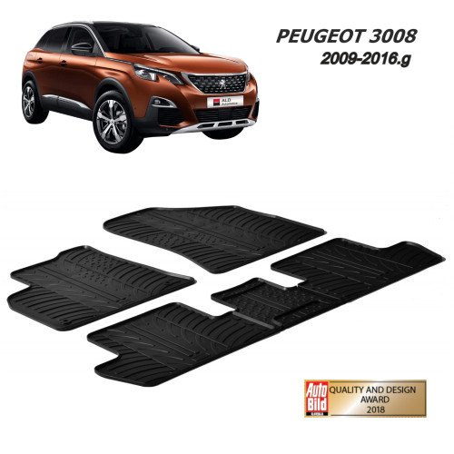 Tipski gumeni tepisi za Peugeot: 3008 (od 2009.-2016.g ) Tipski gumeni tepisi za Peugeot: 3008 (od 2009.-2016.g )