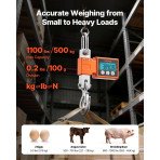 Digitalna vaga za dizalicu, aluminijska, nosivost 499 kg