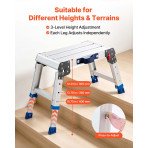 Radna platforma podesive visine, nosivost 227 kg, masa 3 kg