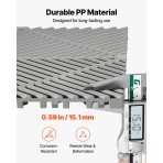 Drenažne podne pločice, 50 komada, 0,3 × 0,3 m, ukupno 4,8 m², masa 12,4 kg