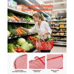 Metalne košarice za trgovinu, 12 dijelova, 22 L, nosivost 20 kg