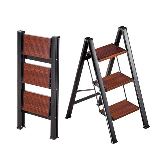 Aluminijska stepenica-stolac s 3 stube, nosivost 150 kg, pakiranje 94 × 8 × 49 cm Aluminijska stepenica-stolac s 3 stube, nosivost 150 kg, pakiranje 94 × 8 × 49 cm