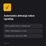 Metalni TPMS ventili (senzori tlaka u gumama), set 4 kom